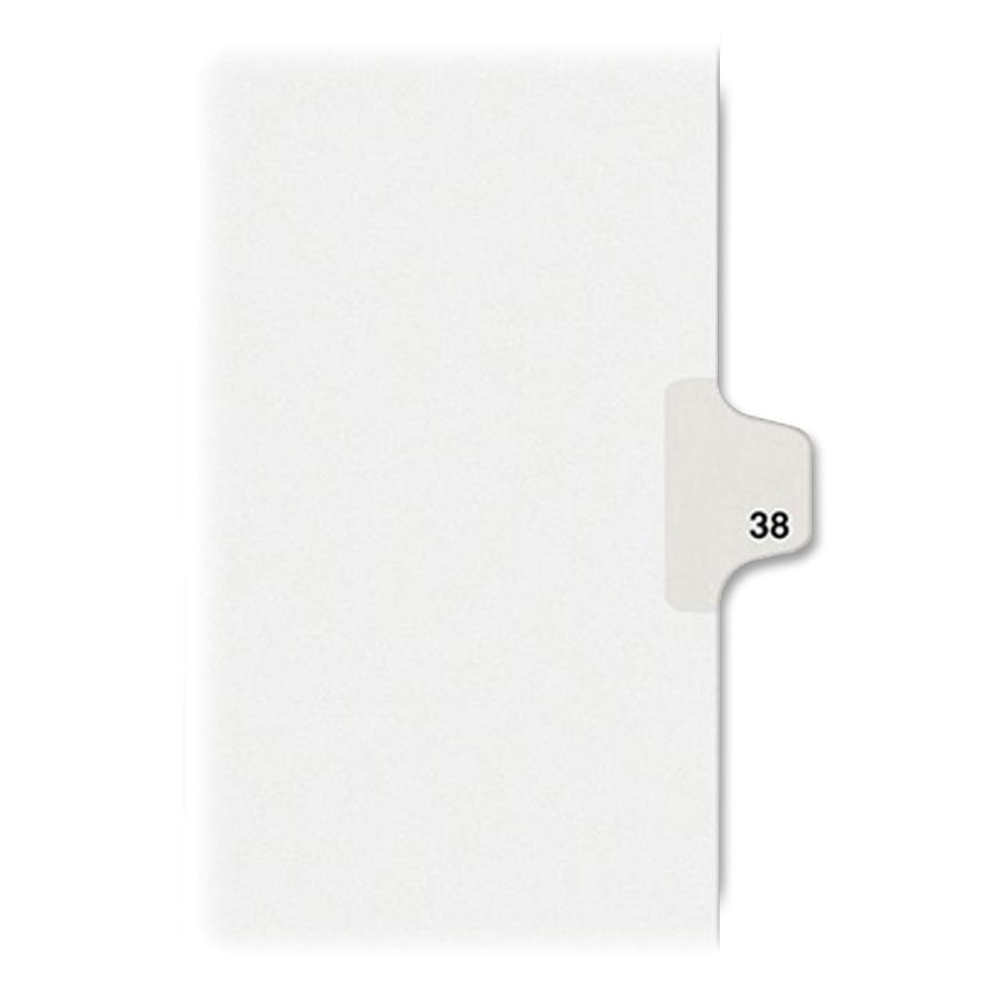 Avery&reg; Alllstate Style Individual Legal Dividers - 25 x Divider(s) - Side Tab(s) - 38 - 1 Tab(s)/Set - 8.5" Divider Width x 11" Divider Length - Letter - 8.50" Width x 11" Length - Paper Divider -. Picture 3