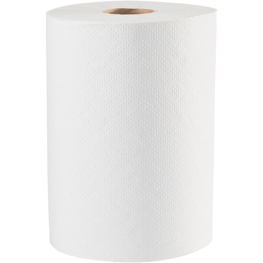 Pacific Blue Basic Paper Roll Towel - 1 Ply - 7.87" x 350 ft - White - 12 / Carton. Picture 9