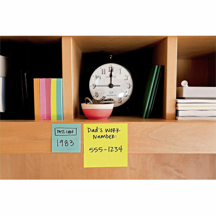Post-it&reg; Notes Cube - 1200 - 2" x 2" - Square - 400 Sheets per Pad - Unruled - Acid Lime, Limeade, Blue Paradise, Guava, Vital Orange, Canary Yellow - Paper - Repositionable, Self-adhesive - 3 / P. Picture 7