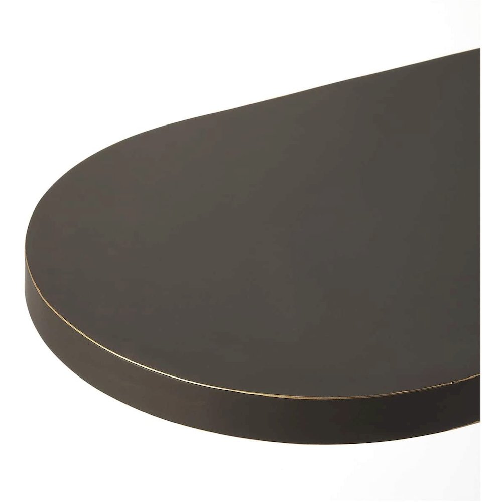 Modern Geometric Black Gold End Table, Belen Kox. Picture 5