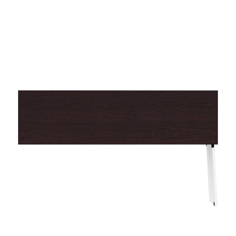 Bestar Krom 54W TV Stand with Metal Legs for 60 inch TV in espresso oak & pure white. Picture 6