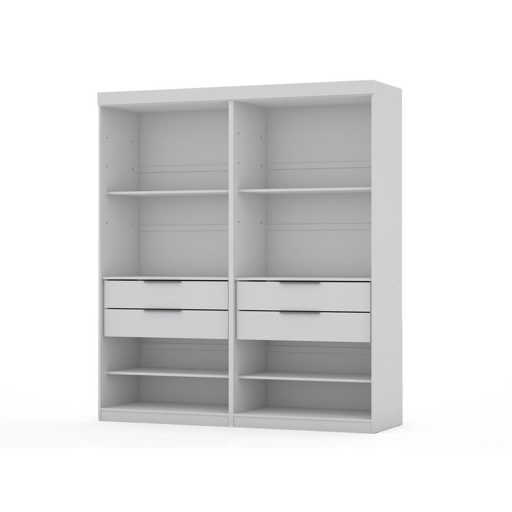 Mulberry Open 2 Sectional Closet - Set of 2 in White. The main picture.