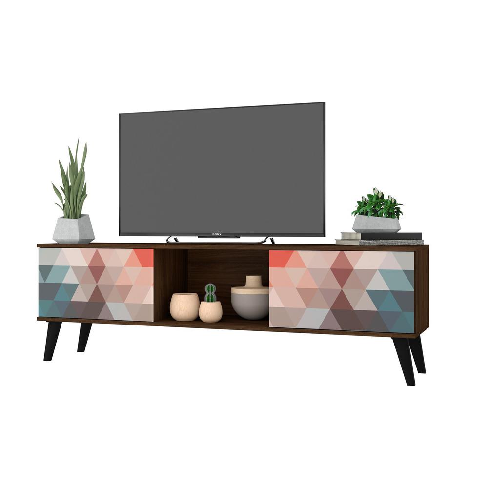 Doyers 62.20 TV Stand in Multi Color Red and Blue. Picture 10