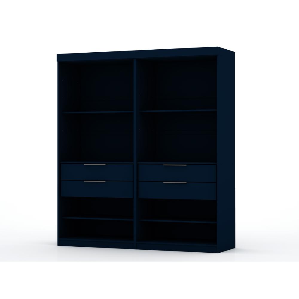 Mulberry Open 2 Sectional Closet - Set of 2 in Tatiana Midnight Blue. The main picture.
