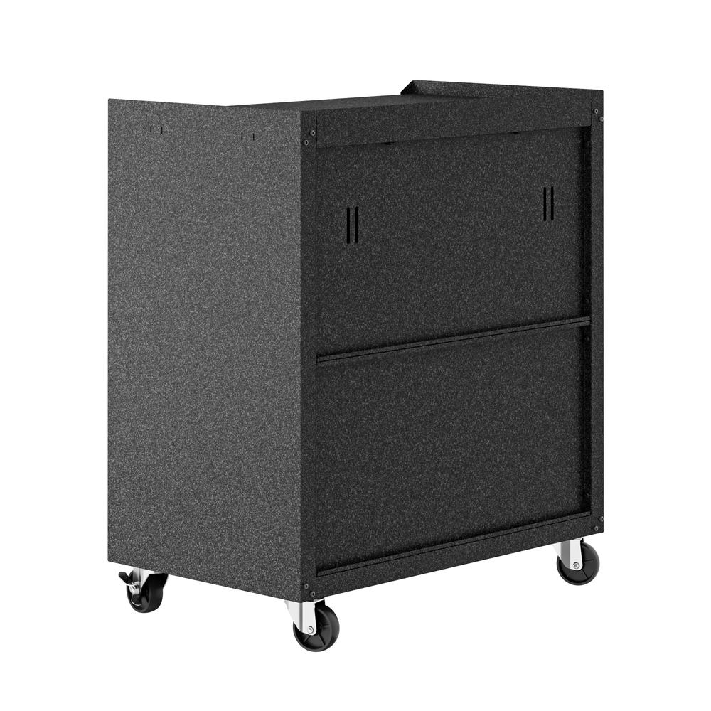 3-Piece Fortress Mobile Space-Saving Garage Cabinet and Worktable 2.0 in Grey. Picture 8