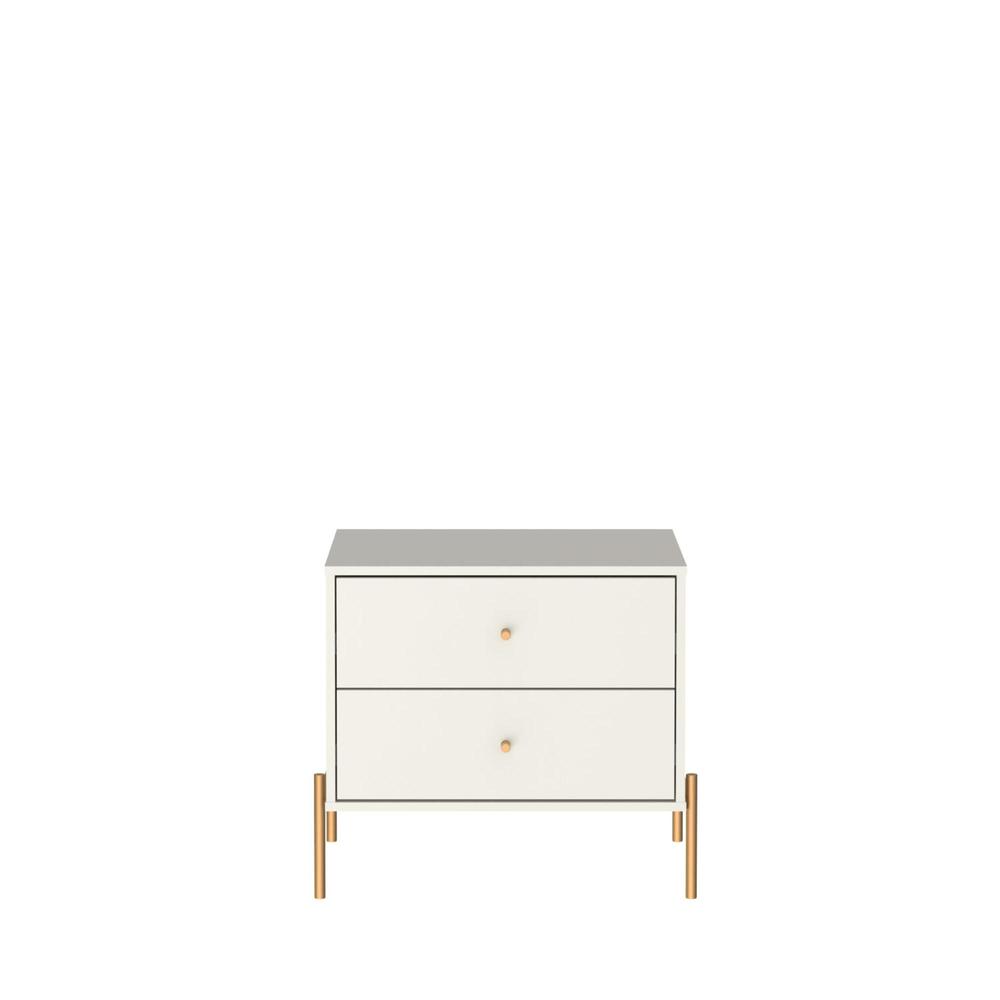 Jasper Full Extension Dresser and Nightstand Set of 2 in Off White. Picture 2