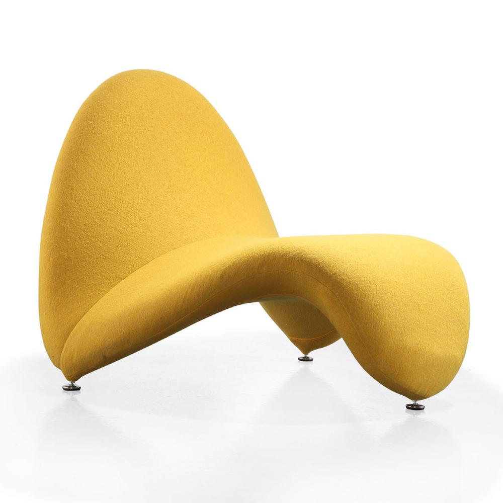 MoMa Accent Chair in Yellow (Set of 2). Picture 3