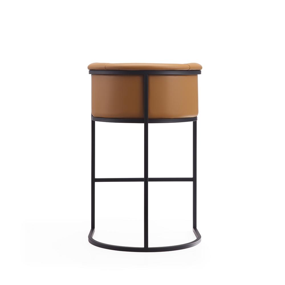 Cosmopolitan Barstool in Camel and Black (Set of 2). Picture 7