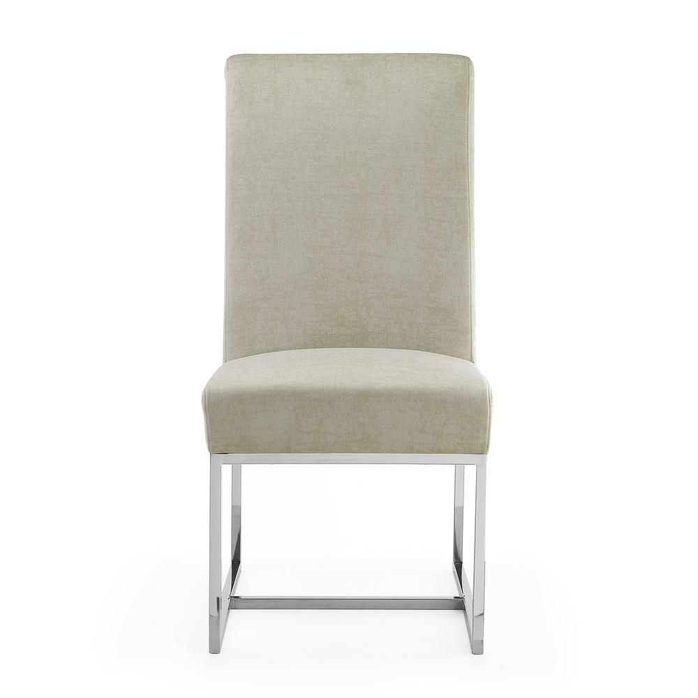 Element Velvet Dining Chair in Champagne (Set of 2). Picture 4