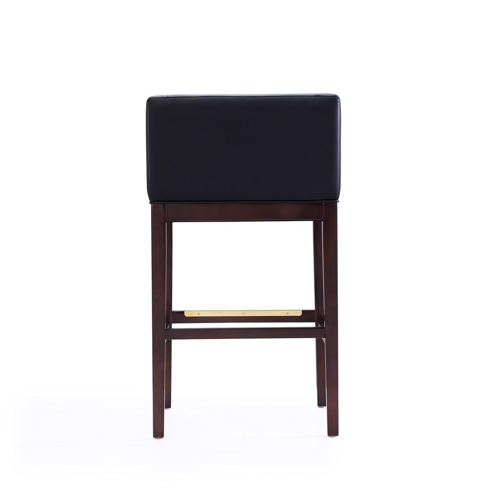 Kingsley Barstool in Black and Dark Walnut (Set of 3). Picture 6