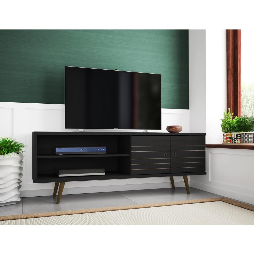 Liberty TV Stand 62.99 in Black. Picture 2