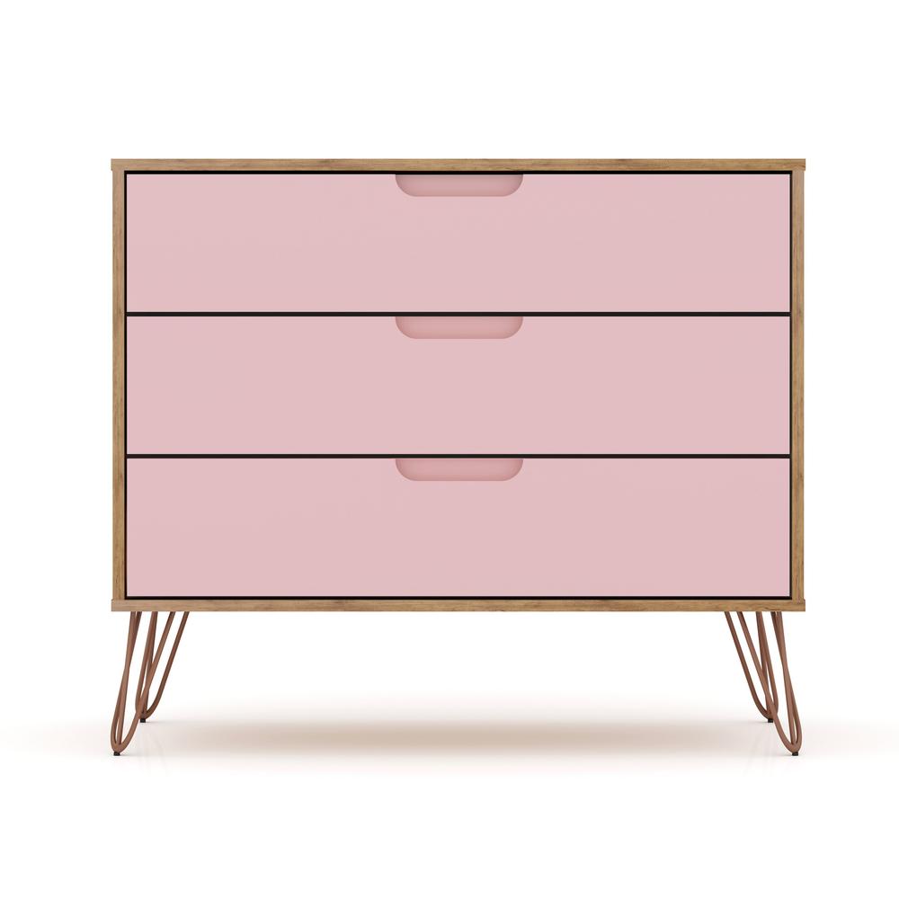 Rockefeller Dresser - Set of 2 in Nature and Rose Pink. Picture 4
