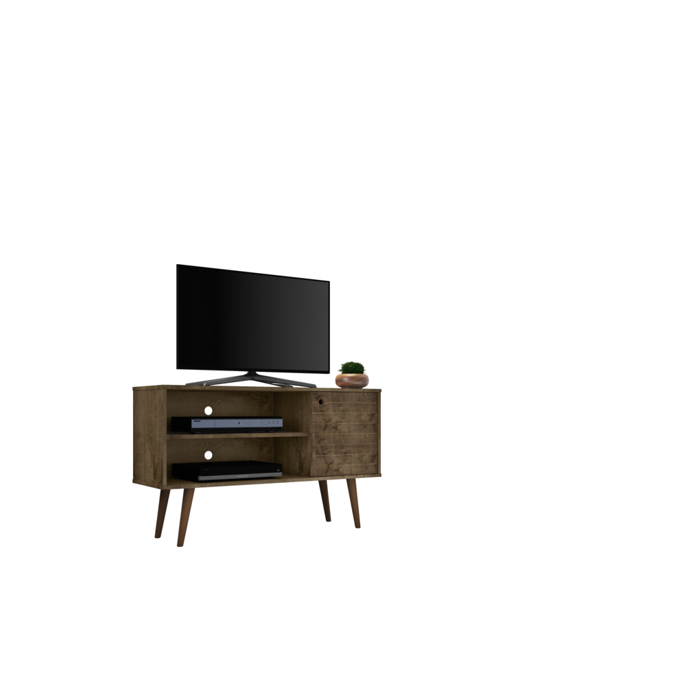 Liberty TV Stand 42.52 in Rustic Brown. Picture 9