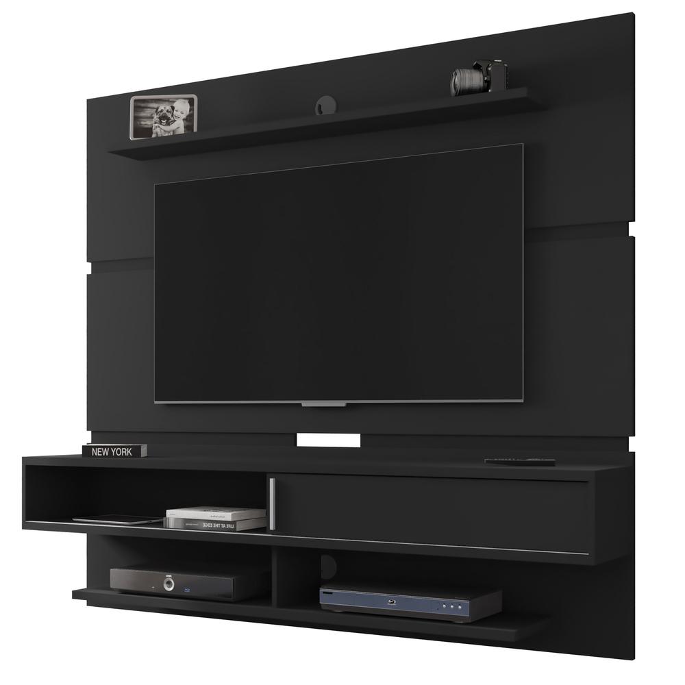 Astor 70.86 Floating Entertainment Center in Black. The main picture.