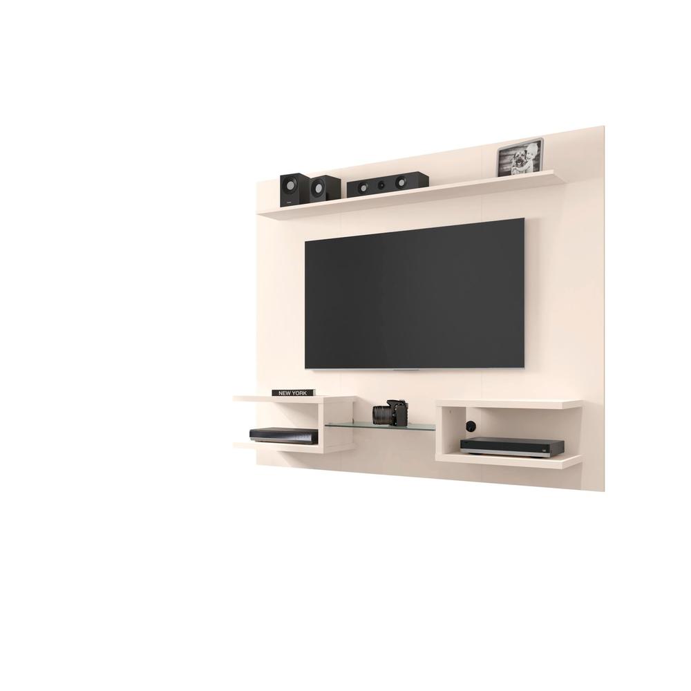 Plaza 64.25 Floating Entertainment Center in Off White. Picture 9