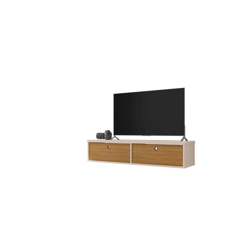 Liberty 42.28 Floating Entertainment Center in Off White and Cinnamon. The main picture.