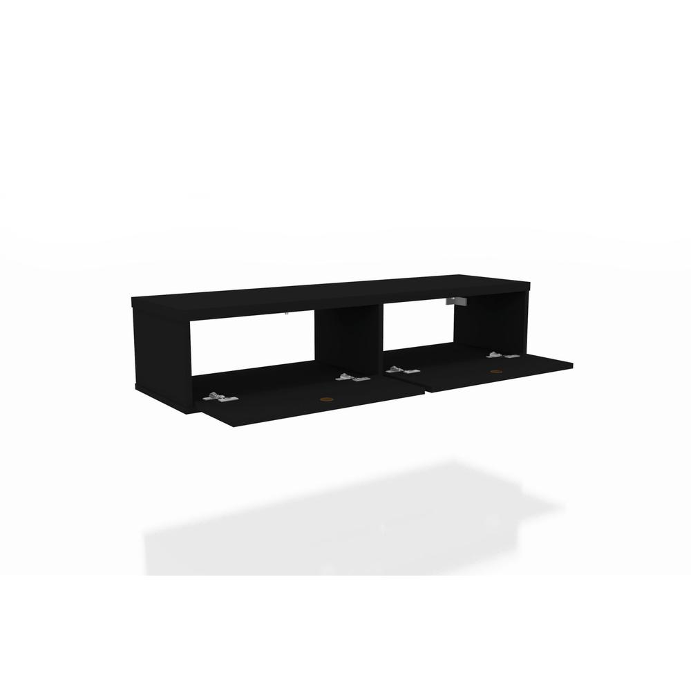Liberty 42.28 Floating Entertainment Center in Black. Picture 5