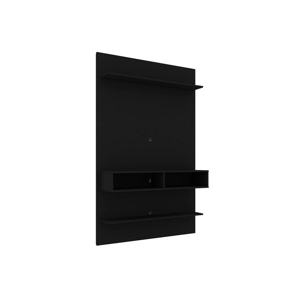 Libra Long Floating 45.35" Entertainment Center in Black. Picture 5