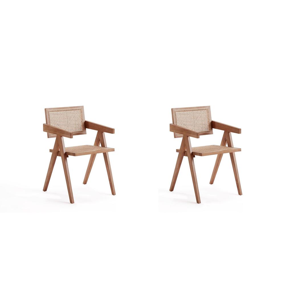 Hamlet Dining Arm Chair in Nature Cane - Set of 2. The main picture.