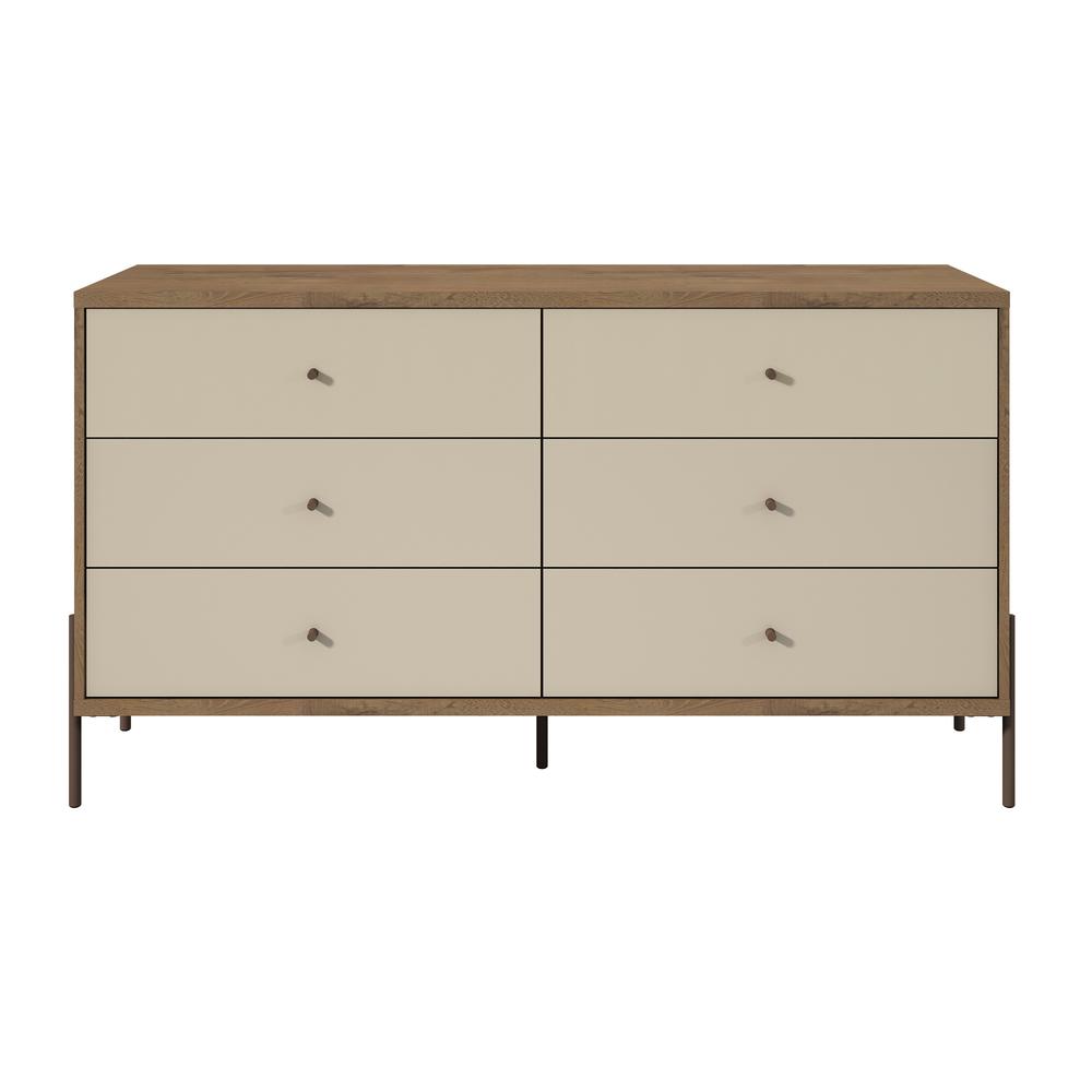 Joy 59" Double Dresser in Off White. The main picture.