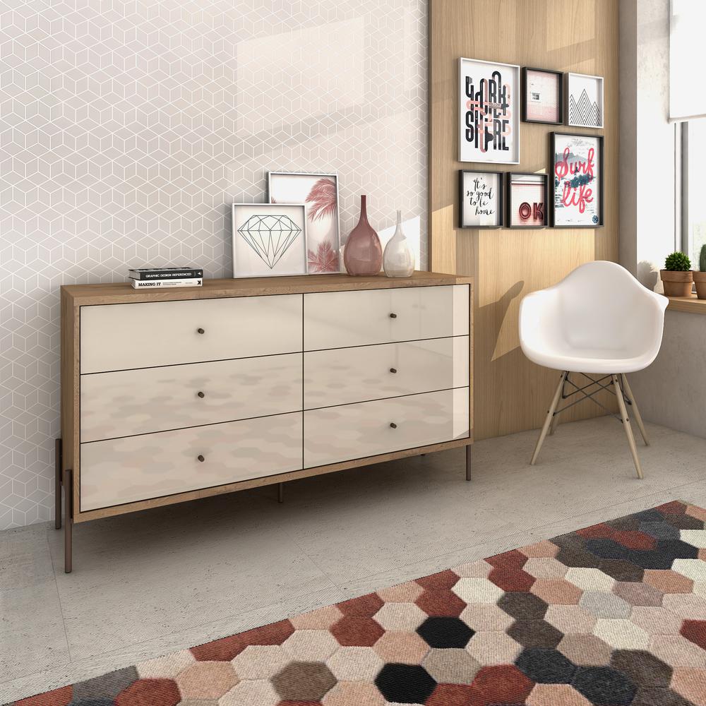 Joy 59" Double Dresser in Off White. Picture 2