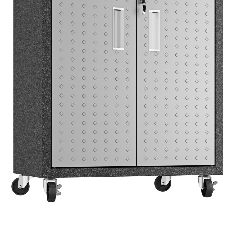 Fortress 31.5" Mobile Garage Cabinet with Shelves. Picture 6