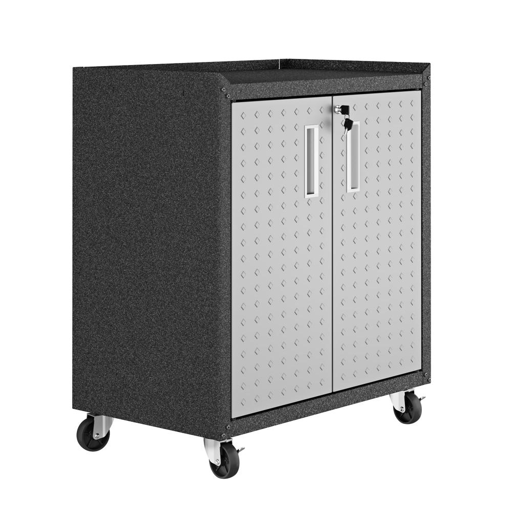 Fortress 31.5" Mobile Garage Cabinet with Shelves. Picture 9