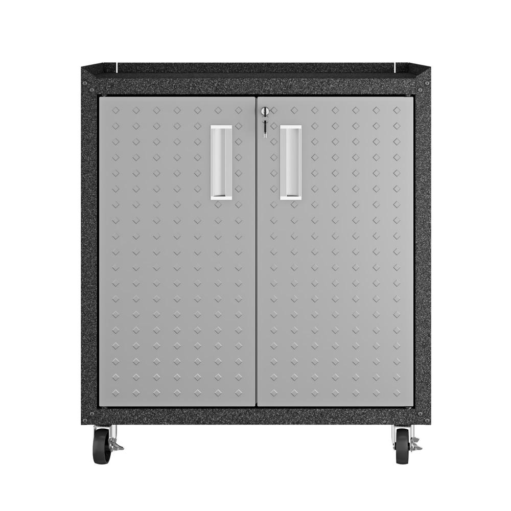 Fortress 31.5" Mobile Garage Cabinet with Shelves. Picture 10