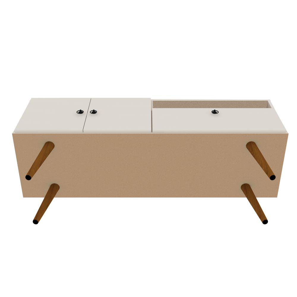 Tribeca 53.94 TV Stand in Off White. Picture 11