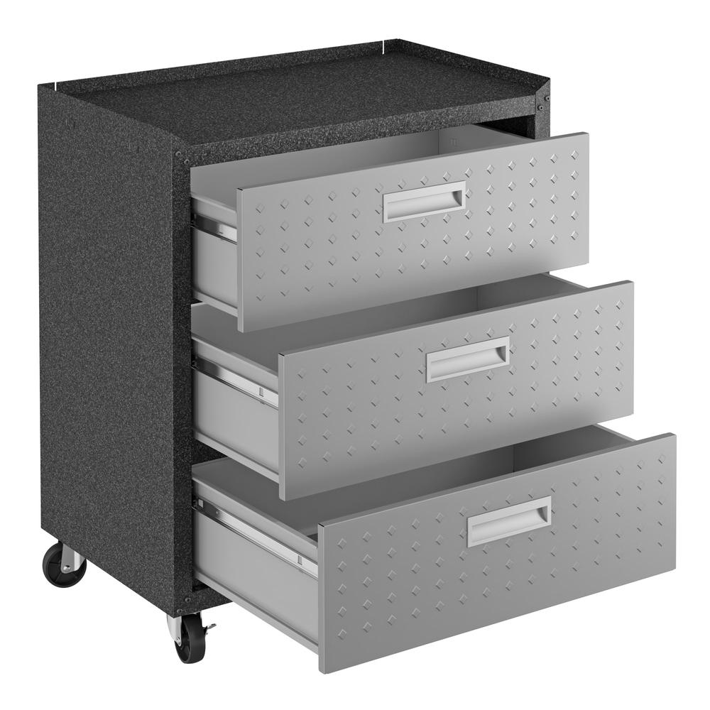 Fortress 31.5" Mobile Garage Chest with Drawers. Picture 4