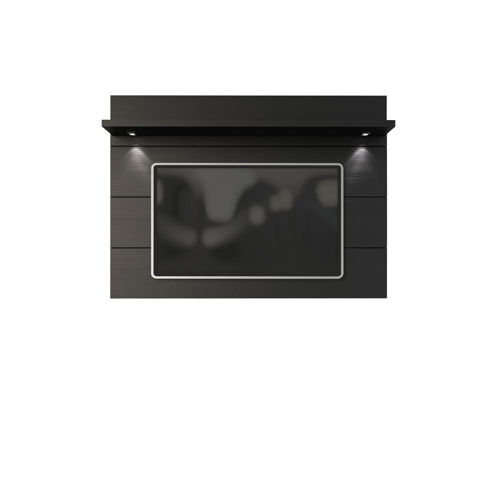 Cabrini Floating Wall TV Panel 1.8 in Black Matte. Picture 2