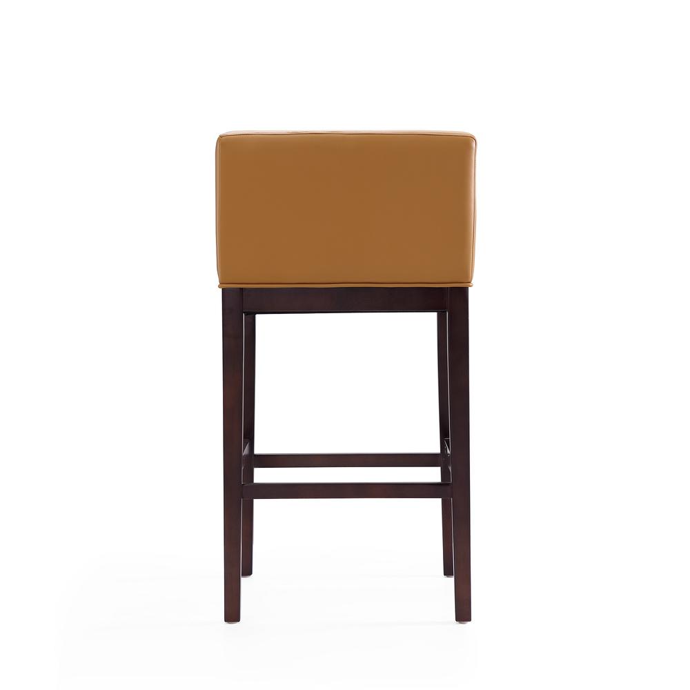 Kingsley Barstool in Camel and Dark Walnut. Picture 3