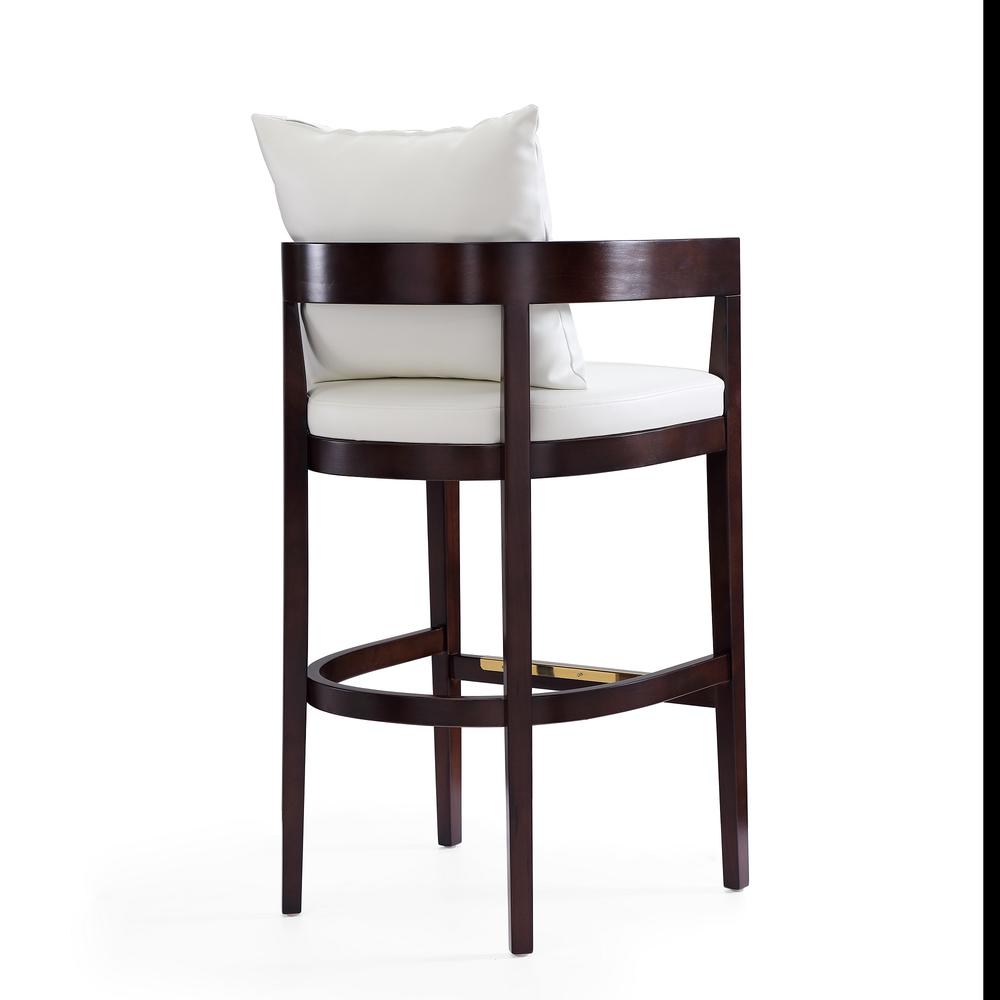 Ritz Barstool in Ivory and Dark Walnut. Picture 5
