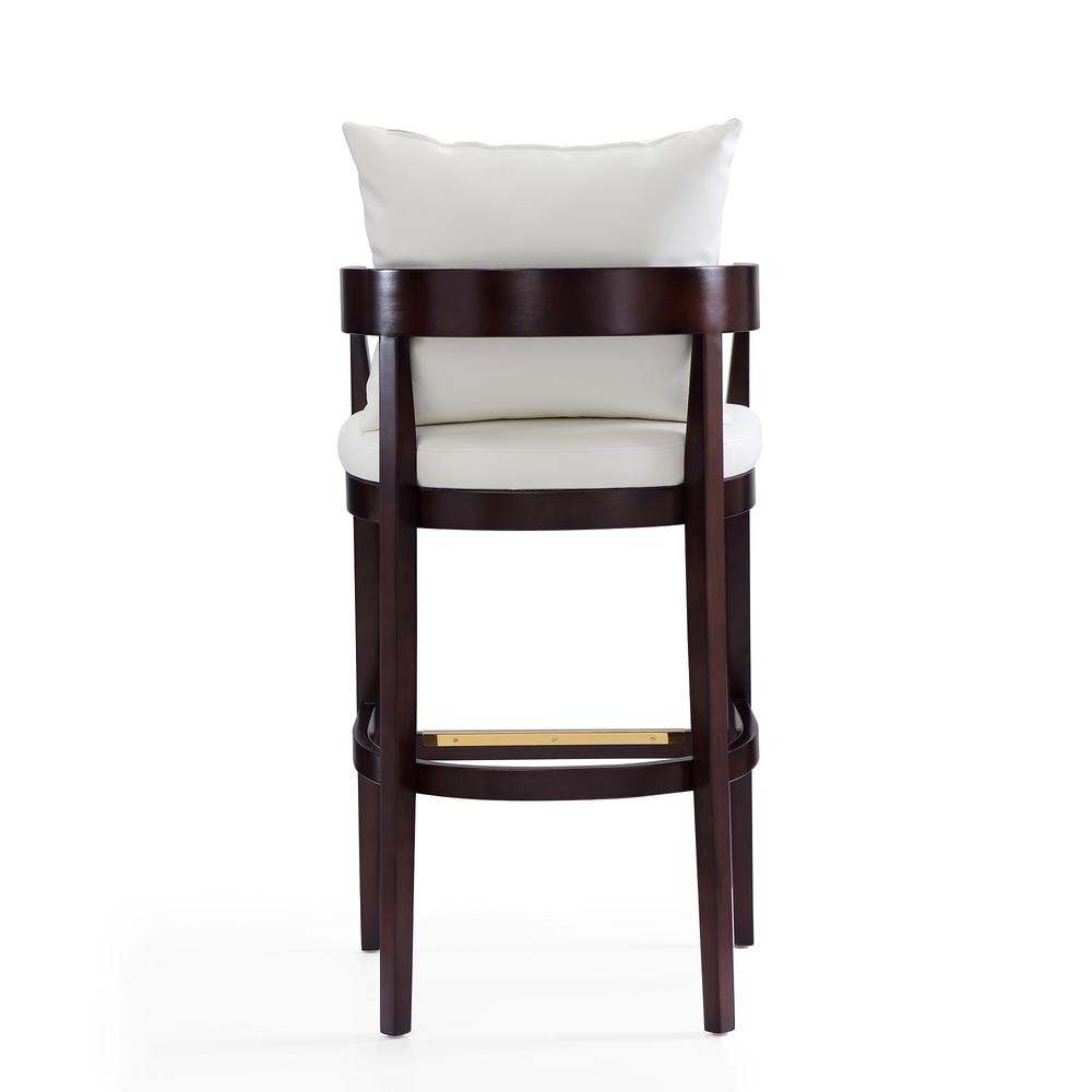 Ritz Barstool in Ivory and Dark Walnut. Picture 6