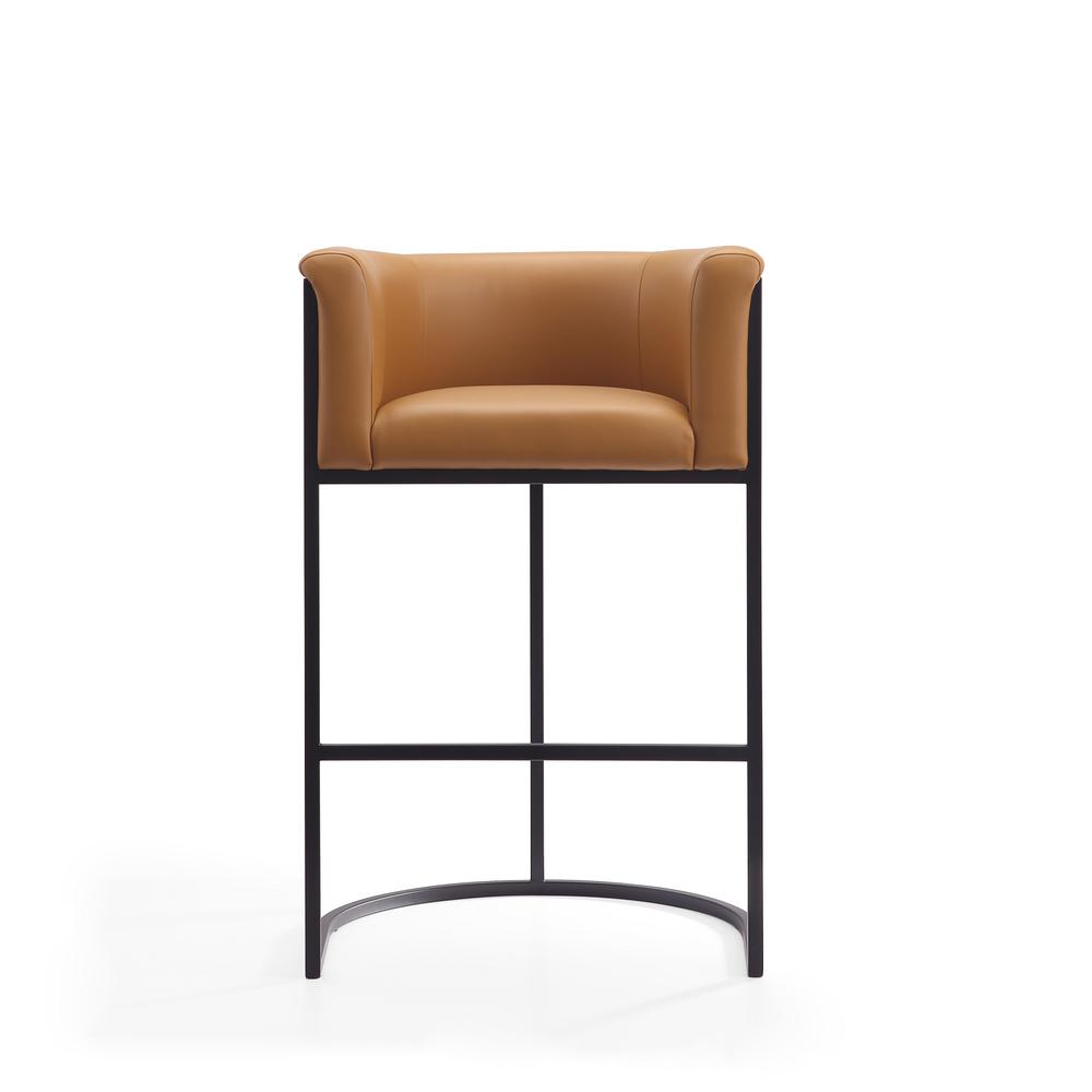Cosmopolitan Barstool in Camel and Black. Picture 4