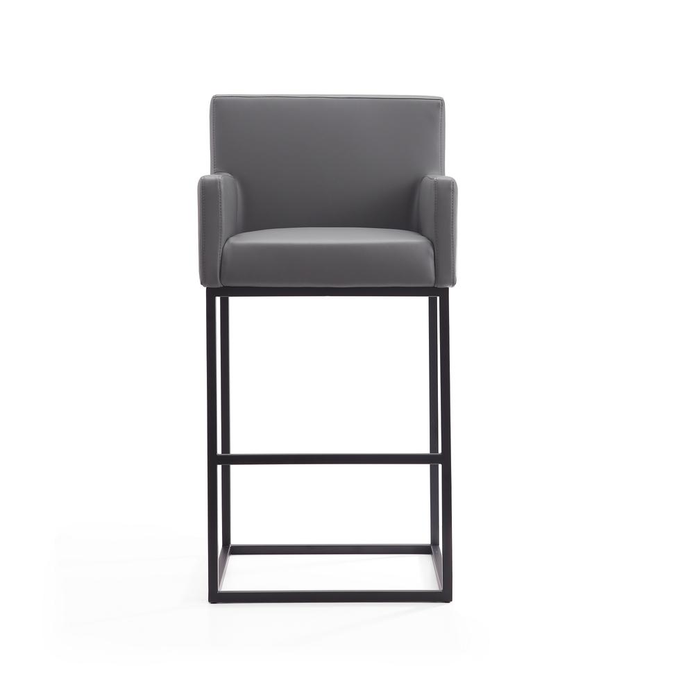 Ambassador Barstool in Grey and Black. Picture 4