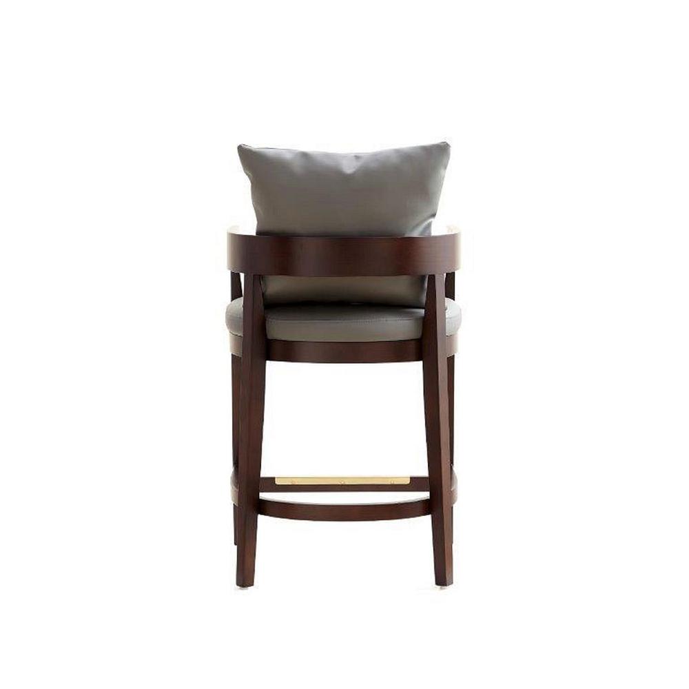 Ritz Counter Stool in Grey and Dark Walnut. Picture 5