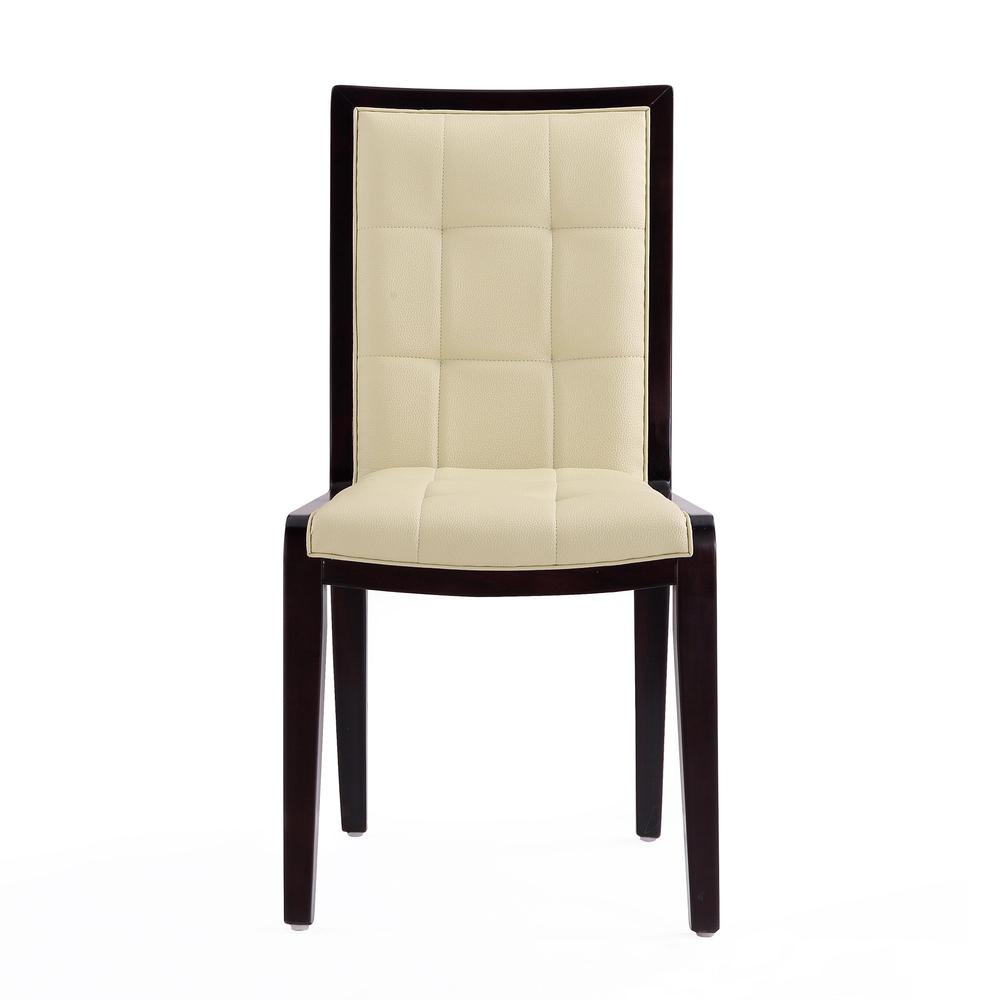 Executor Dining Chairs (Set of Two) in Cream and Walnut. Picture 3