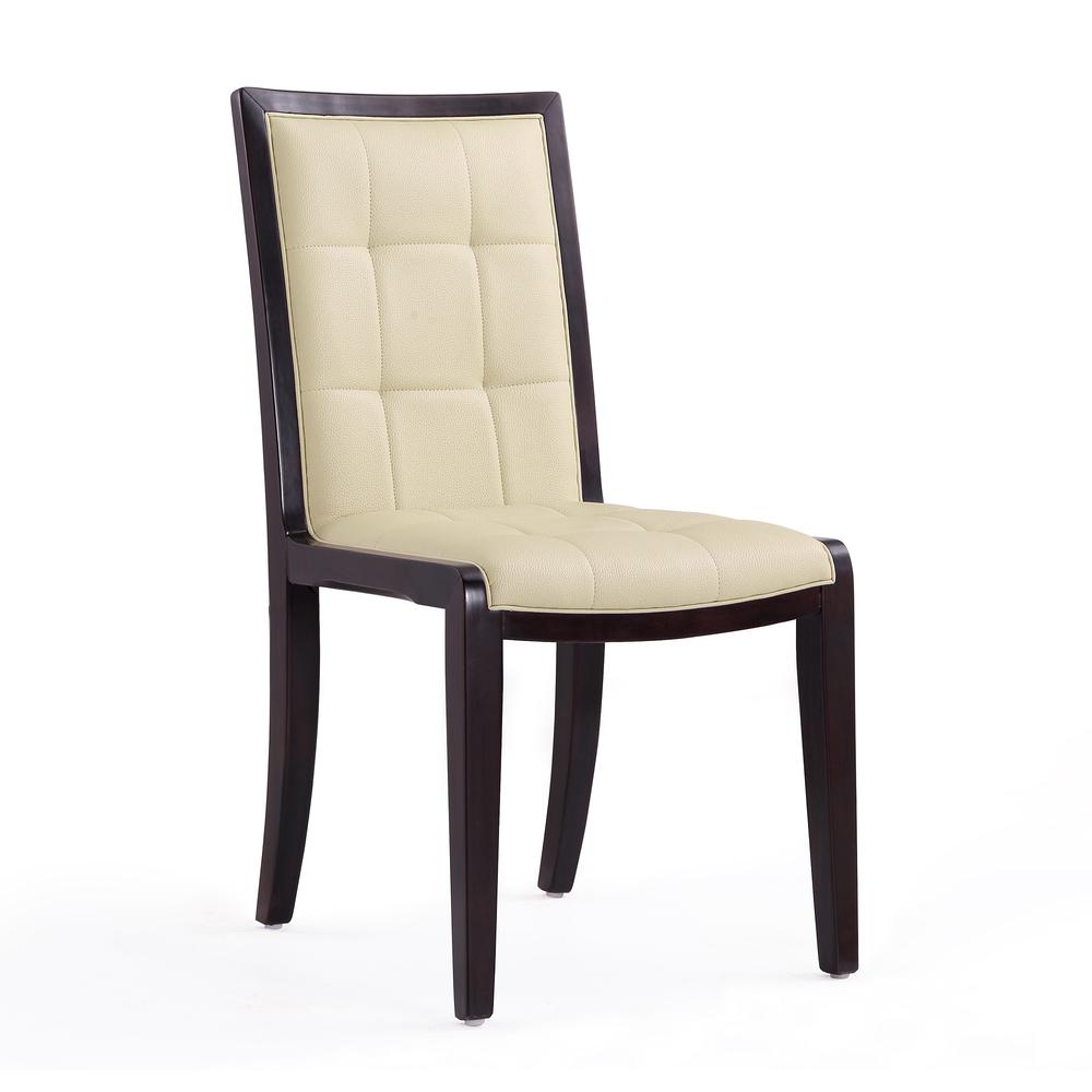 Executor Dining Chairs (Set of Two) in Cream and Walnut. Picture 4