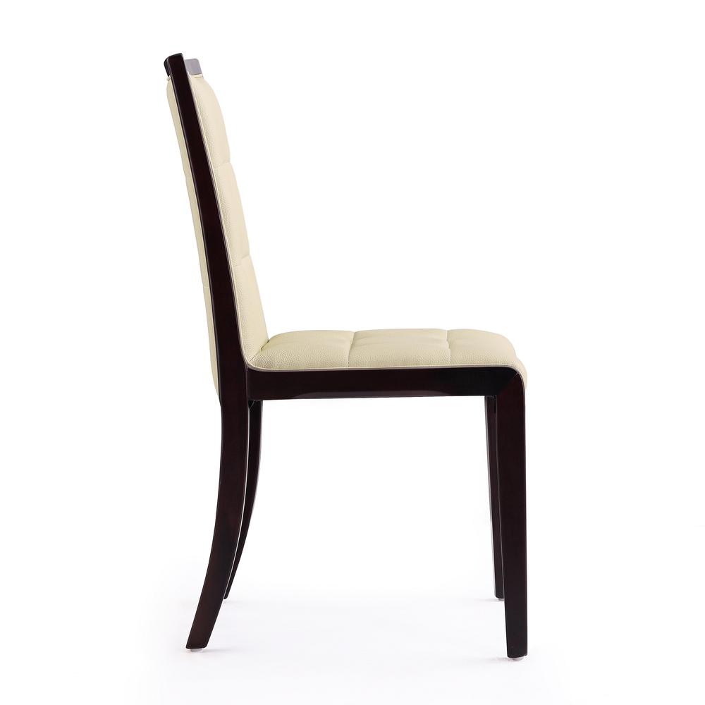 Executor Dining Chairs (Set of Two) in Cream and Walnut. Picture 5