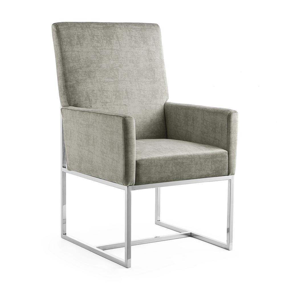 Element Dining Armchair in Steel. Picture 2