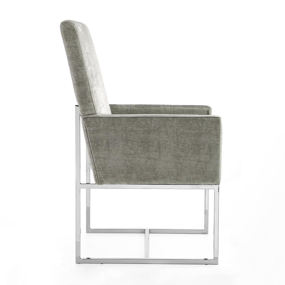 Element Dining Armchair in Steel. Picture 5