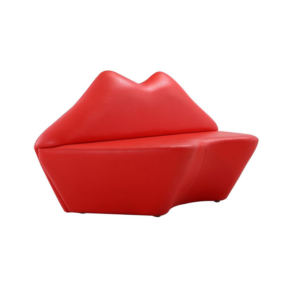 Kiss Loveseat in Red. Picture 3