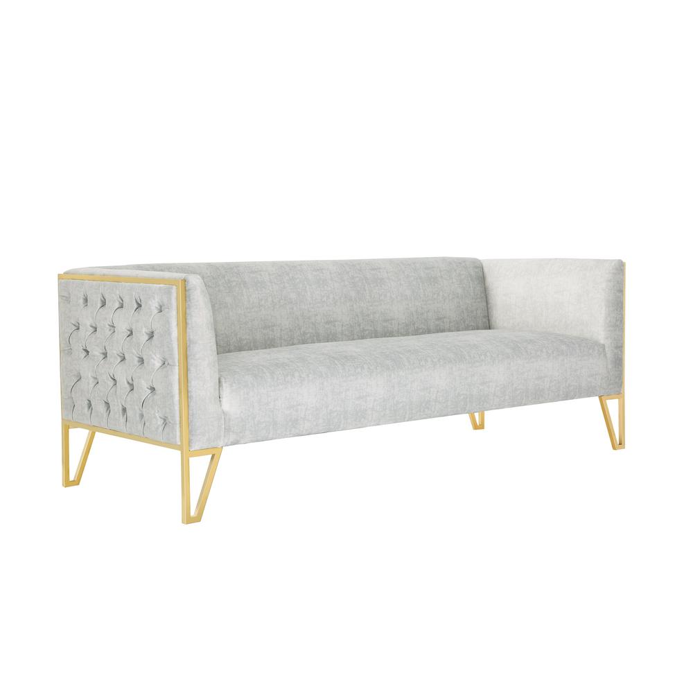 Vector Sofa in Grey and Gold. Picture 3