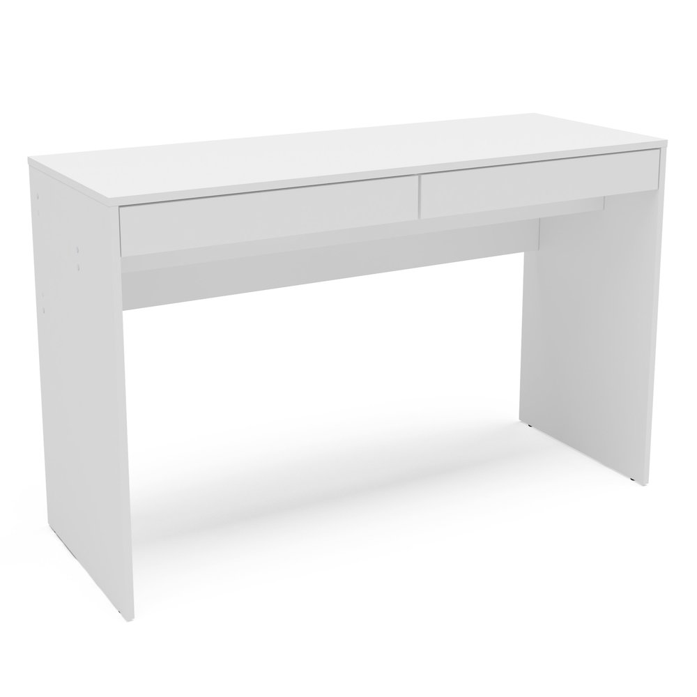 Polifurniture Lindoia 2 Drawer Writing Desk, White. Picture 5