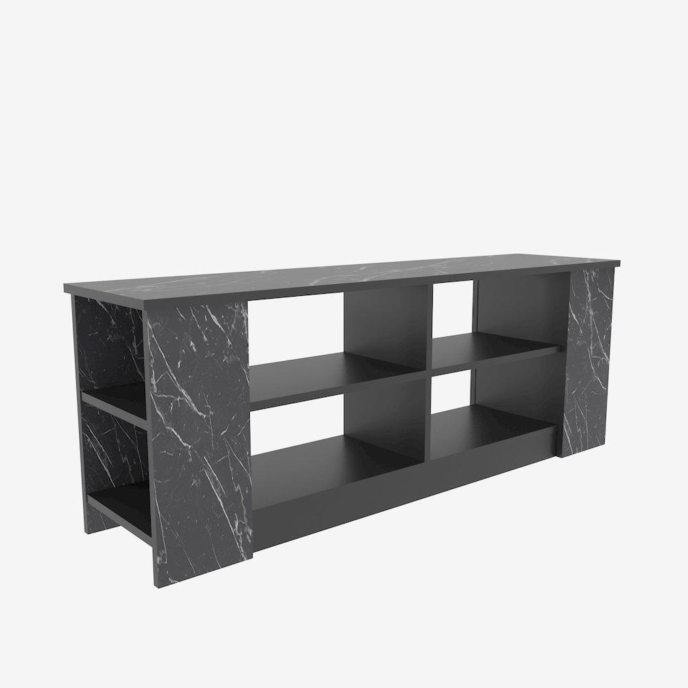 Space Tv Stand Bendire Black. Picture 1