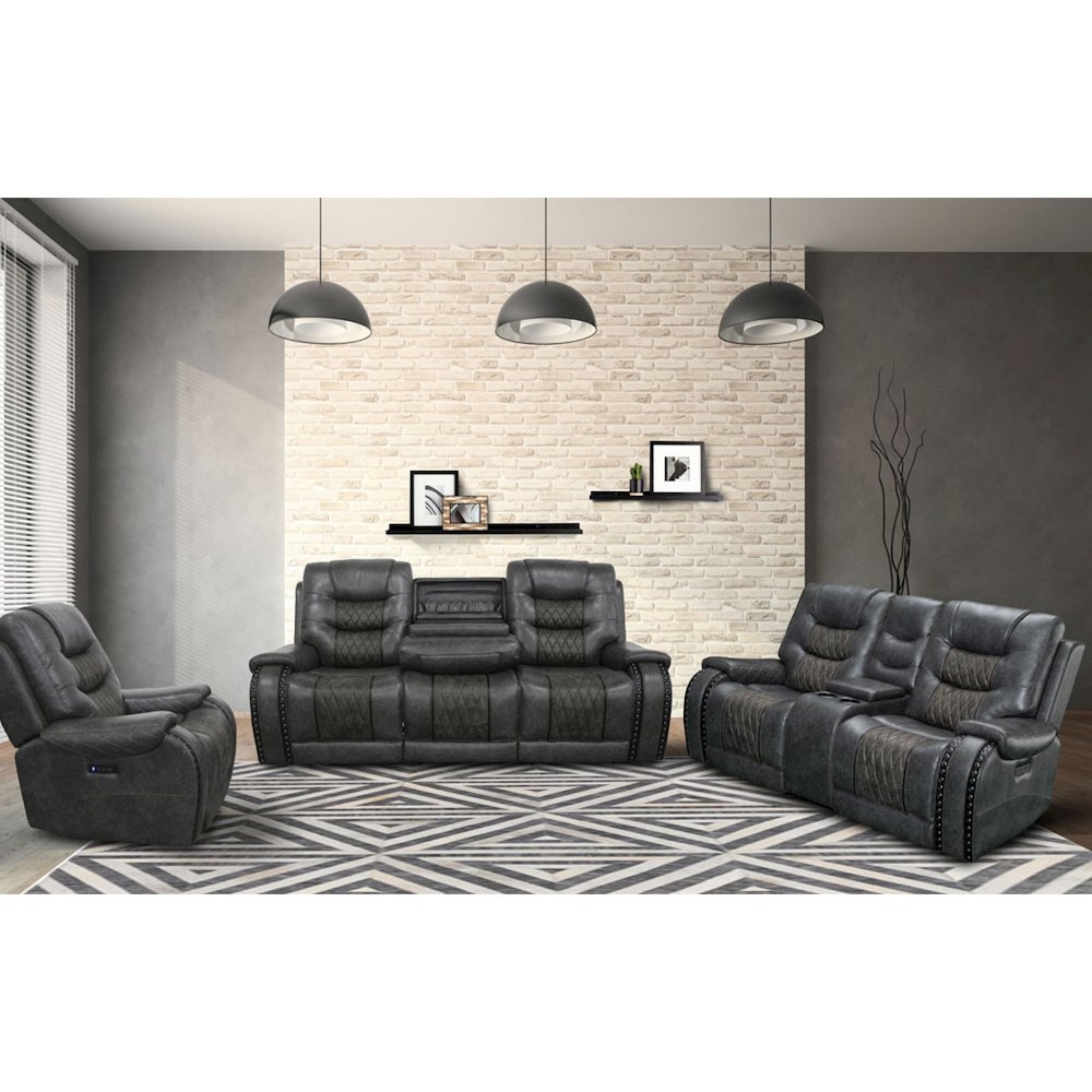 Parker Living Outlaw - Stallion Power Reclining Sofa with Drop Down Console. Picture 4