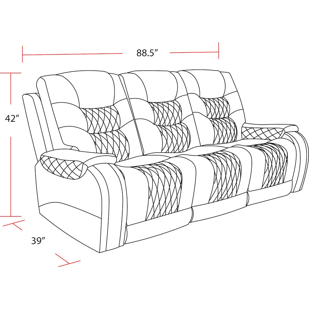 Parker Living Outlaw - Stallion Power Reclining Sofa with Drop Down Console. Picture 7