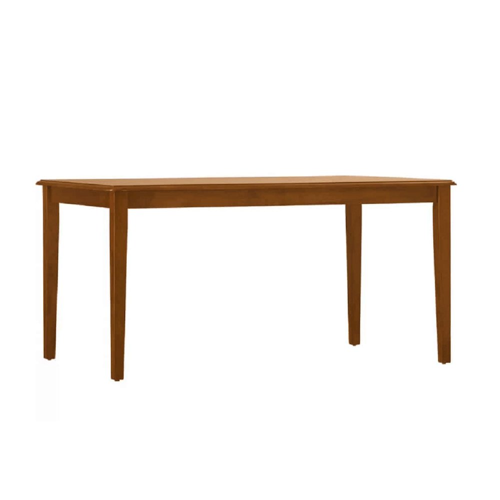 Shaker Rectangular Wood Dining Table - Walnut. Picture 7