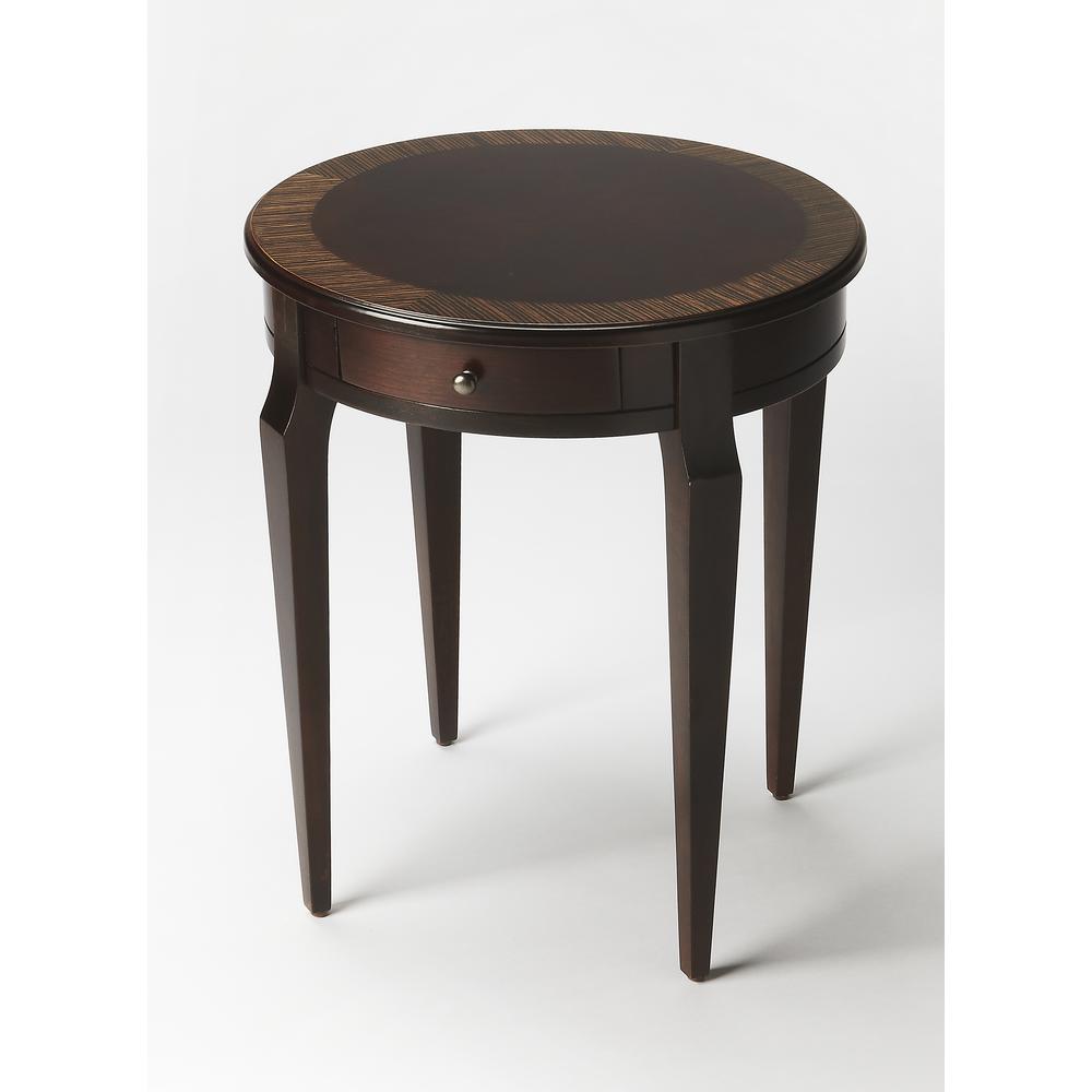 Butler Specialty Company, Archer Cafe Nouveau Side Table, Dark Brown. Picture 2